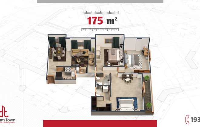 شقة الدور المتكرر ۱٧٥ م