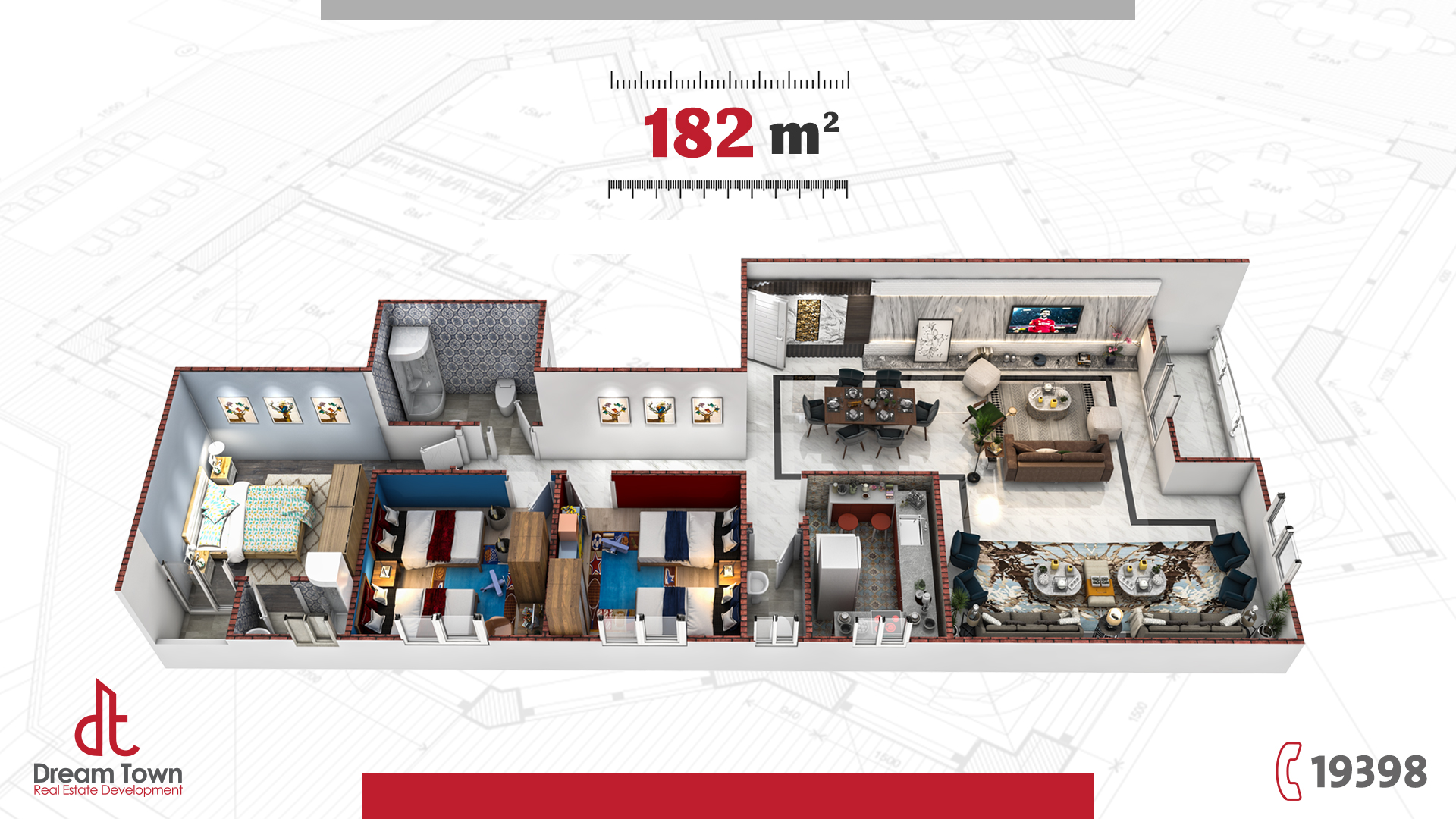 شقة الدور المتكرر ۱۸۲م