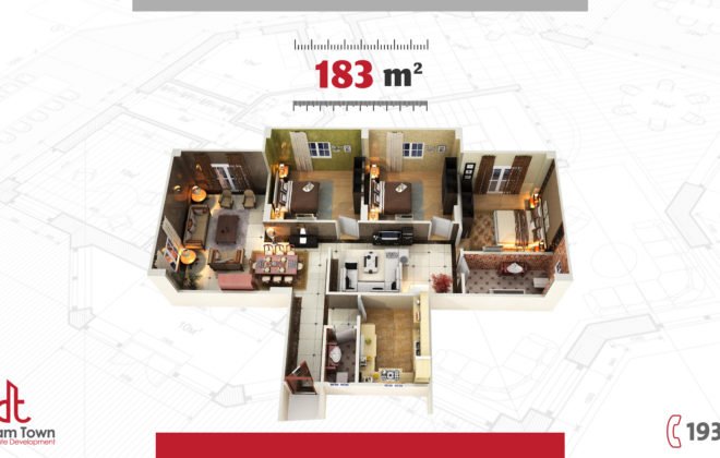 شقة الدور المتكرر ۱۸۳م