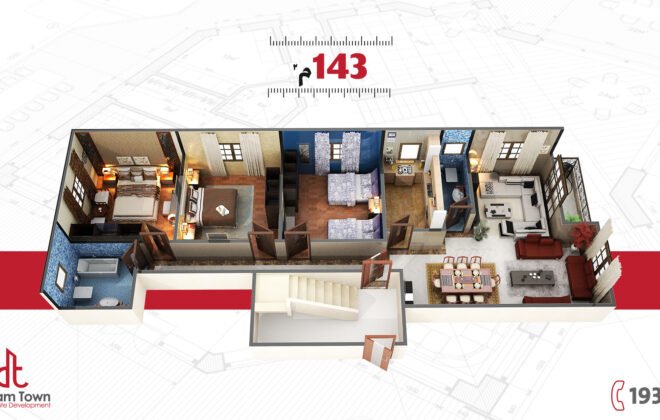 شقة الدورالمتكرر 143م