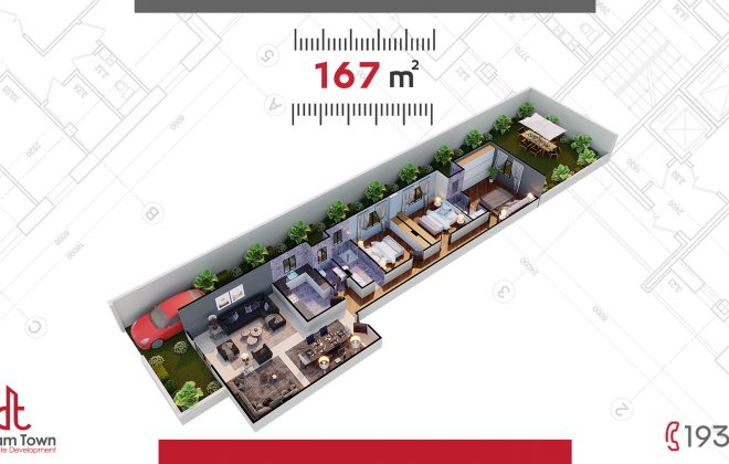 شقة الدور الارضي ١٦٧م