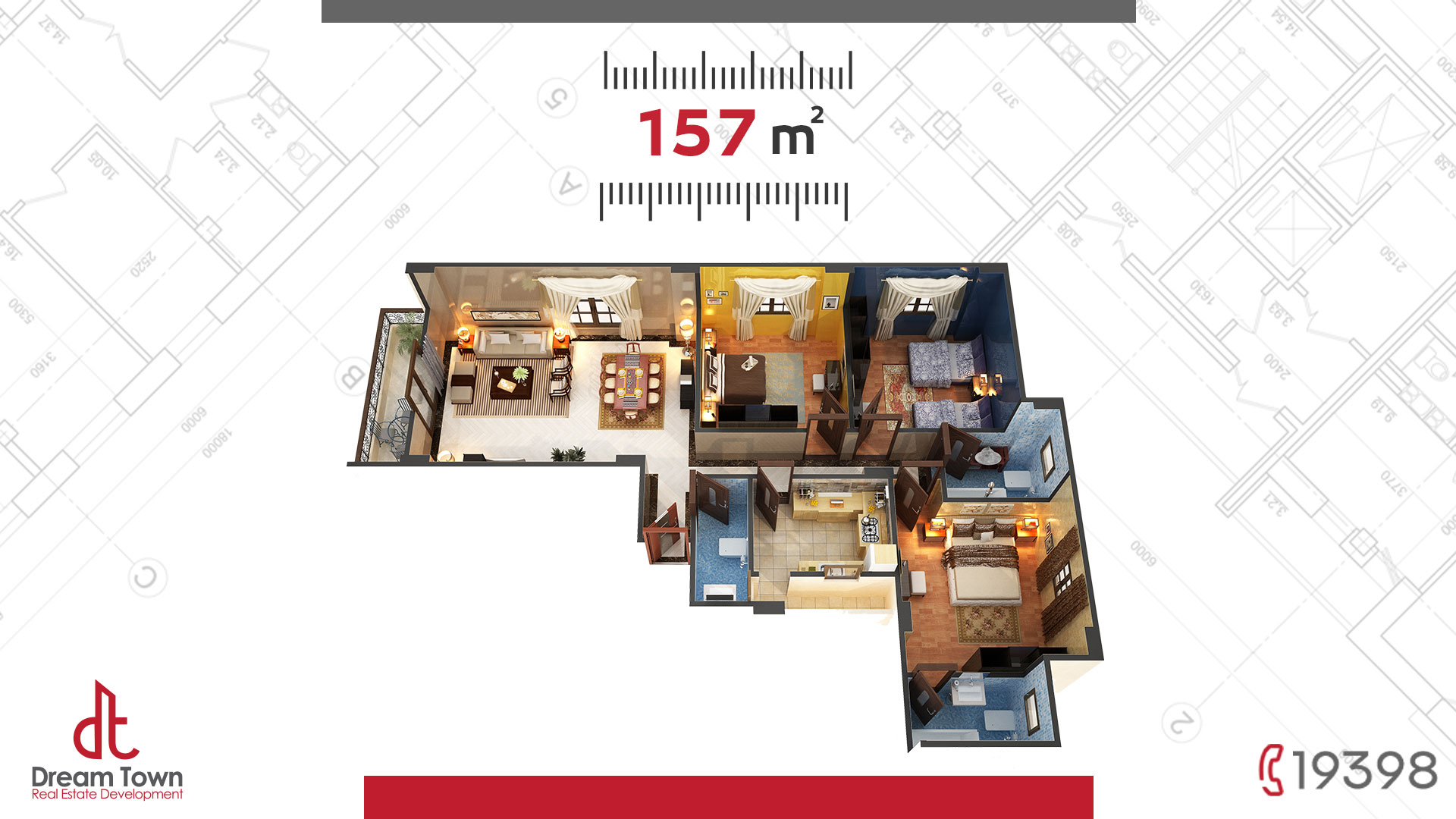 شقة الدور المتكرر 157م