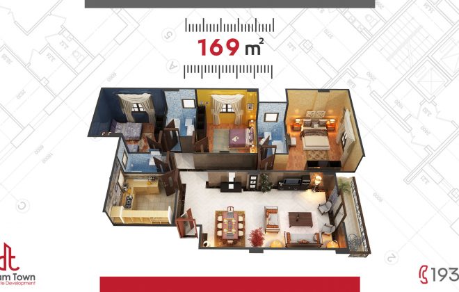 شقة الدور 169م